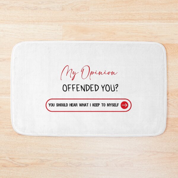 Item preview, My Opinion Offended You You Should Hear What I Keep To Myself - Adult Humor Sarcasm  Funny Gift designed and sold by Yellowpixel.