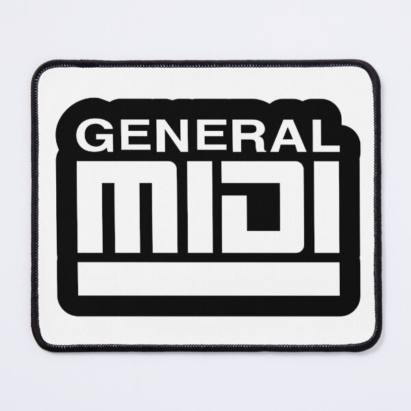 Item preview, Midi Logo (White Text, Black Outline) designed and sold by Jesse Hufstetler.