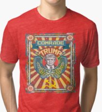Comrade Trump Russian Hack Propaganda Putin Protest Resist Tri-blend T-Shirt