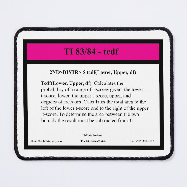 Item preview, T-Score to Percentile Conversion, The StatisticsMatrix at Redbubble designed and sold by Mark Stansberry.
