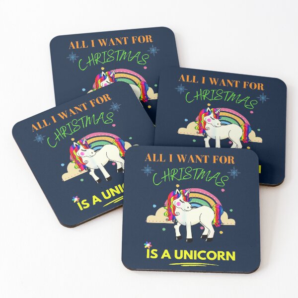 Item preview, ALL I WANT FOR CHRISTMAS IS A UNICORN. designed and sold by charlesjewel.
