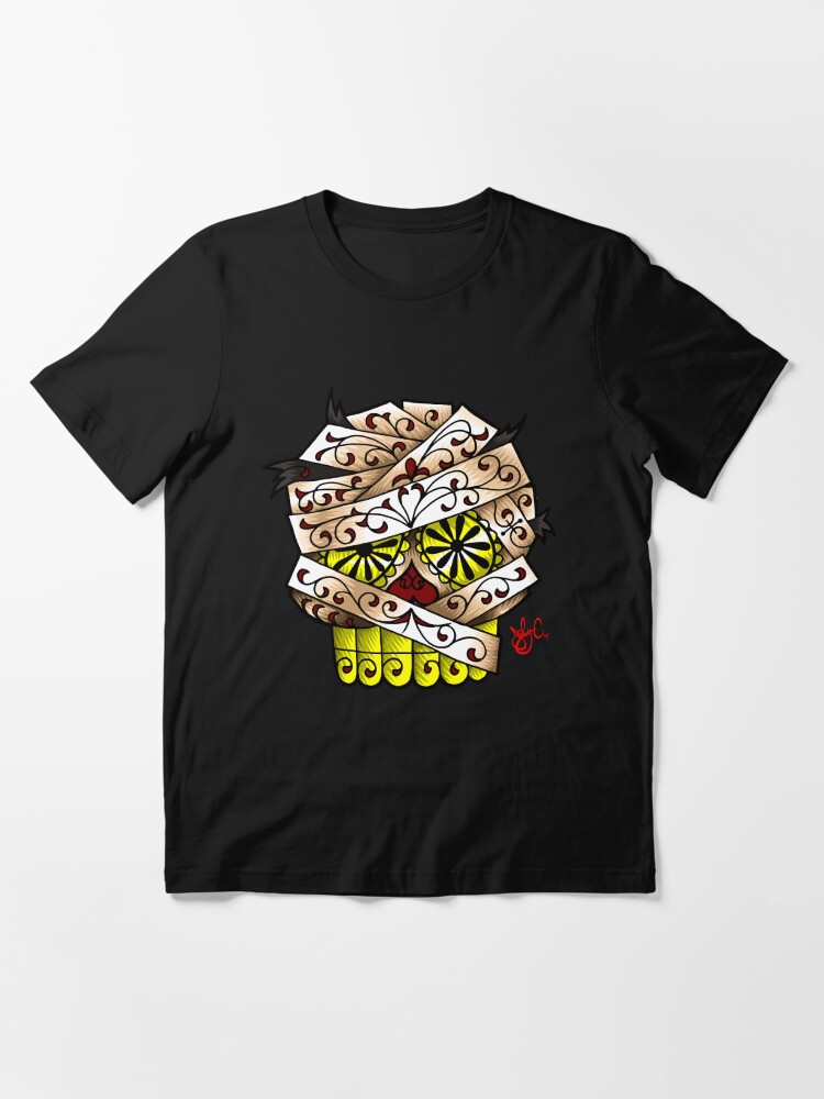 Thumbnail 3 of 7, Essential T-Shirt, The Mummy Sugar Skull designed and sold by jabwai.