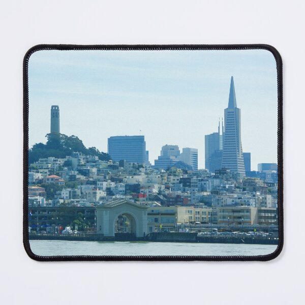 Item preview, Soft Blue San Francisco Skyline designed and sold by Georgia Mizuleva.