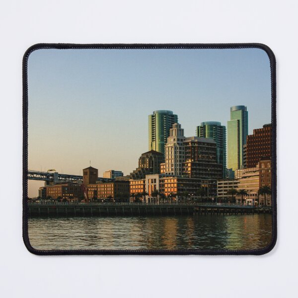 Item preview, San Francisco Skyline - South Beach Embarcadero Facades Reflect the Sunrise designed and sold by Georgia Mizuleva.