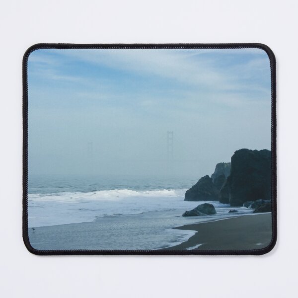 Item preview, San Francisco Fog - Barely Discernible Golden Gate Bridge from China Beach designed and sold by Georgia Mizuleva.