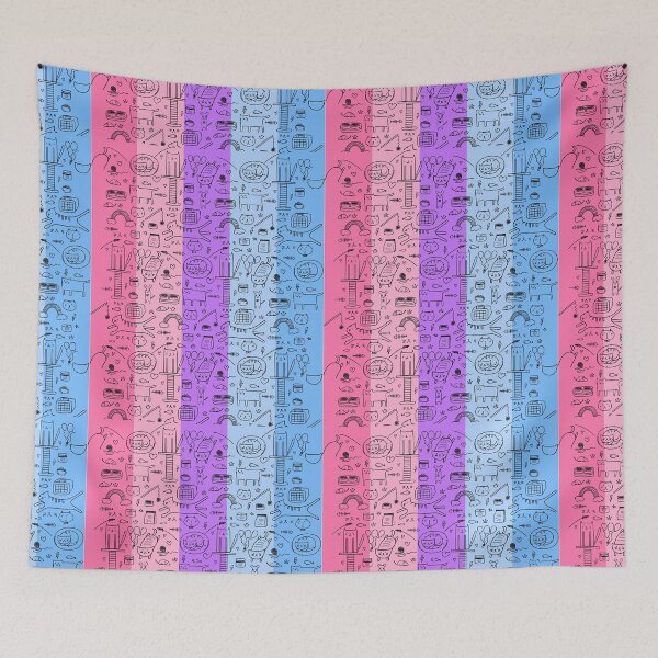 Item preview, Catgender Pattern - LGBT Catgender Flag Cat Logo Rainbow Funny Cat Activities designed and sold by andrei49387.