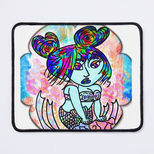 Item preview, Pride rainbow mermaid designed and sold by LadyCottonTail.