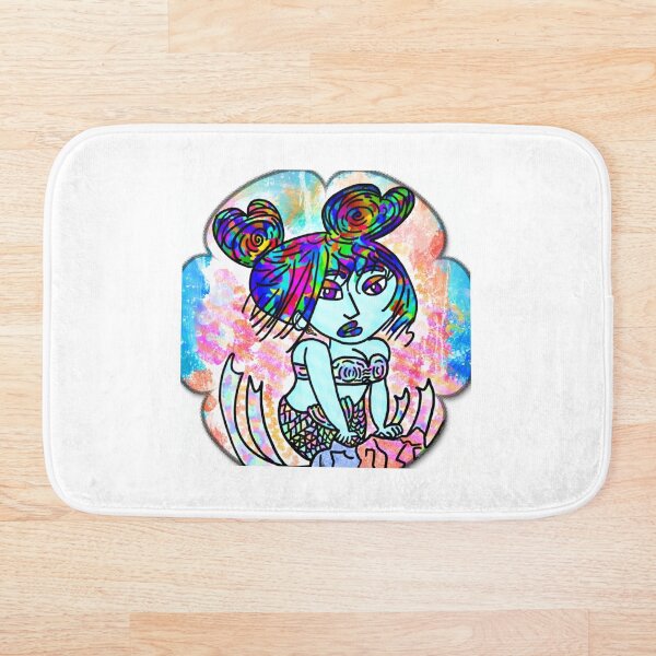 Item preview, Pride rainbow mermaid designed and sold by LadyCottonTail.