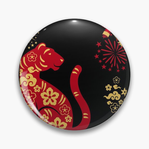 Item preview, Chinese Flower Tiger 2022- The Year Of The Tiger designed and sold by The-Muse.