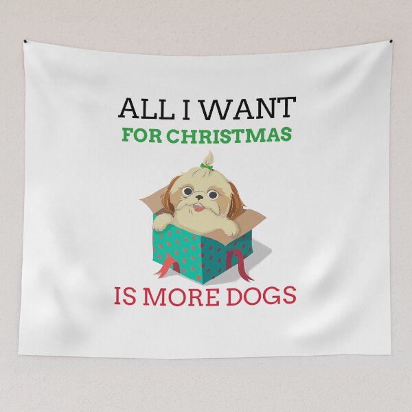 Item preview, ALL I WANT FOR CHRISTMAS IS MORE DOGS. FUNNY DOG LOVERS T-SHIRT designed and sold by BestCoolStuff.