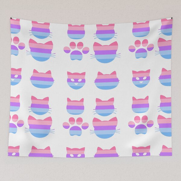Item preview, Catgender Sticker Pack Xenogender- LGBT Catgender Flag Cat Logo Rainbow  designed and sold by andrei49387.