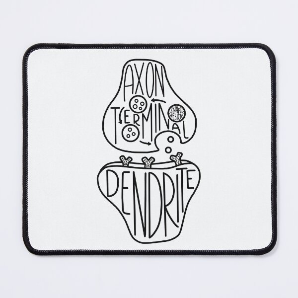 Item preview, Labeled Synapse Structure In Black designed and sold by SofiaSava01.
