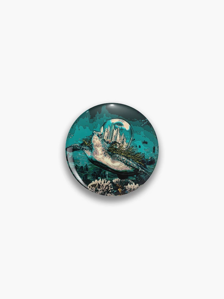 Thumbnail 1 of 3, Pin, Atlantis Turtle designed and sold by Razor3D.