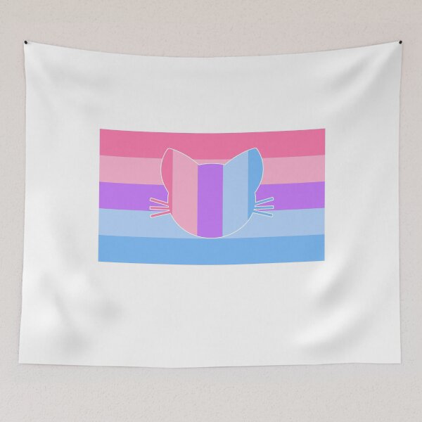 Item preview, Catgender Sticker Xenogender- LGBT Catgender Flag Cat Logo Rainbow  designed and sold by andrei49387.