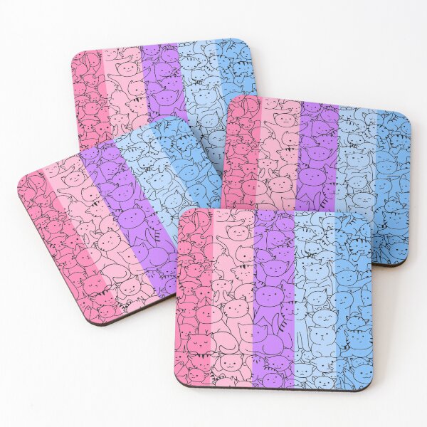 Item preview, Catgender Pattern - LGBT Catgender Flag Cat Logo Rainbow Funny Cat Kitties designed and sold by andrei49387.