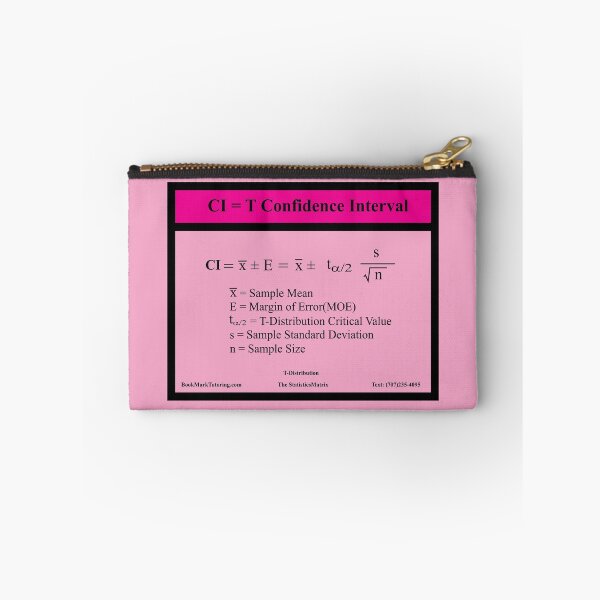 Item preview, T Confidence Interval Equation:  The StatisticsMatrix at Redbubble designed and sold by Mark Stansberry.