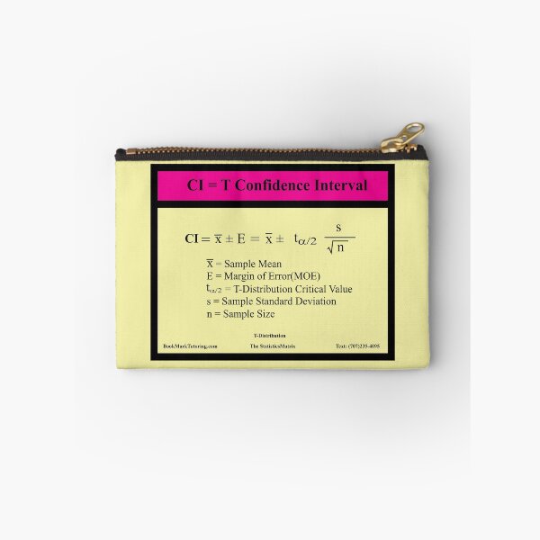 Item preview, T Margin of Error  Equation:  The StatisticsMatrix at Redbubble designed and sold by Mark Stansberry.