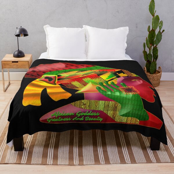 Item preview, AFRICAN GODDESS GREATNESS AND BEAUTY - COLORFUL PORTRAIT OF AN AFRICAN QUEEN. designed and sold by Ralek.