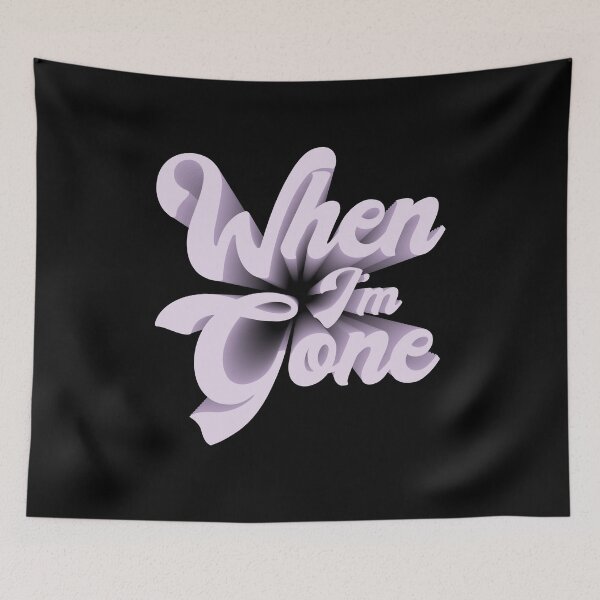 Item preview, When I'm Gone 3D Typography designed and sold by ArtsyJulez.