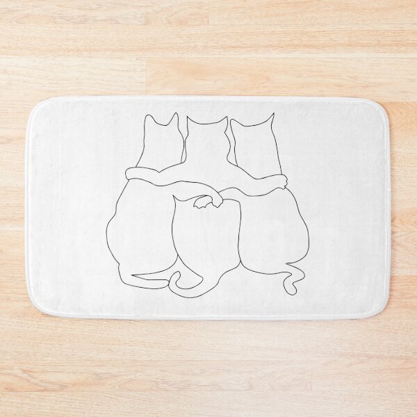 Item preview, 3 Cats Together Line Art designed and sold by Mrs-PenLine.