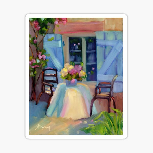Provence Morning by MarcyBrennanArt Sticker
