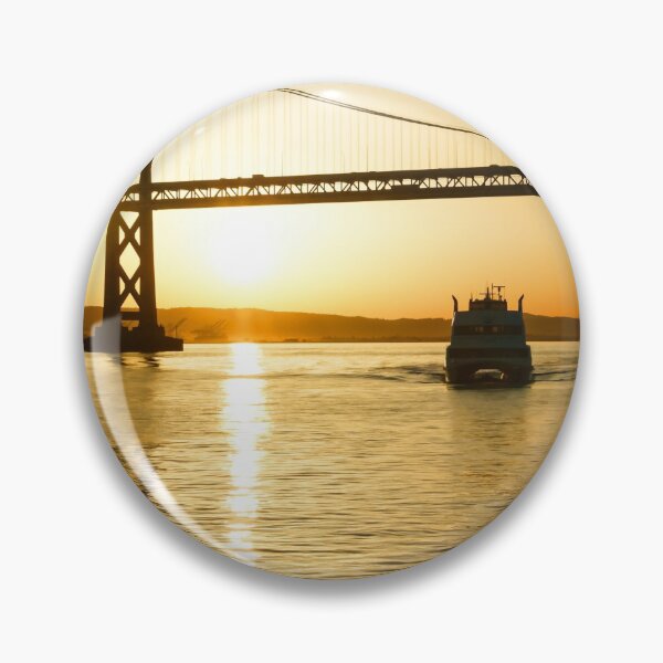 Item preview, Golden Sunrise Ferry Ride Under the Bay Bridge in San Francisco designed and sold by Georgia Mizuleva.