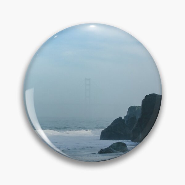 Item preview, San Francisco Fog - Barely Discernible Golden Gate Bridge from China Beach  designed and sold by Georgia Mizuleva.