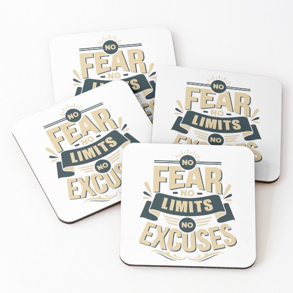 Item preview, No Fear No Limits No Excuses designed and sold by KMLdesign.