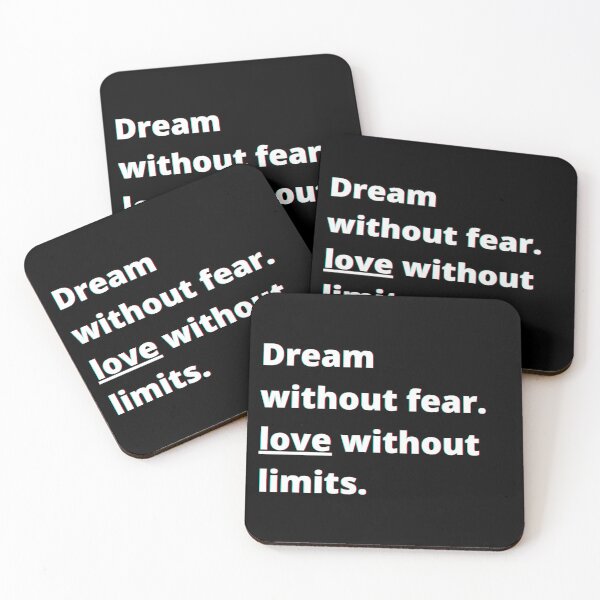 Item preview, Dream Without Fear. Love Without Limits. designed and sold by PostiveText.
