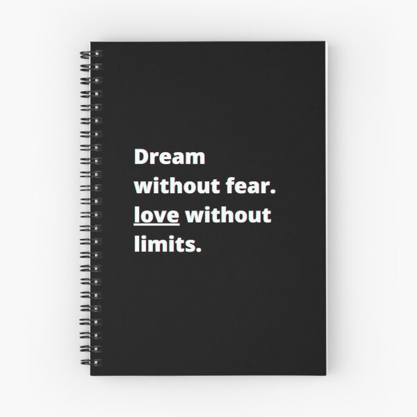 Item preview, Dream Without Fear. Love Without Limits. designed and sold by PostiveText.
