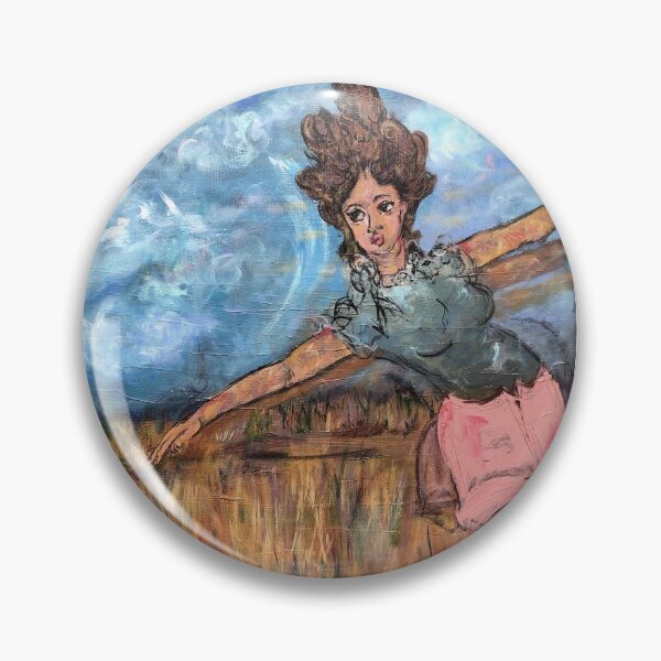 Item preview, Round and Round Painted Girl designed and sold by GreyCatStudios.