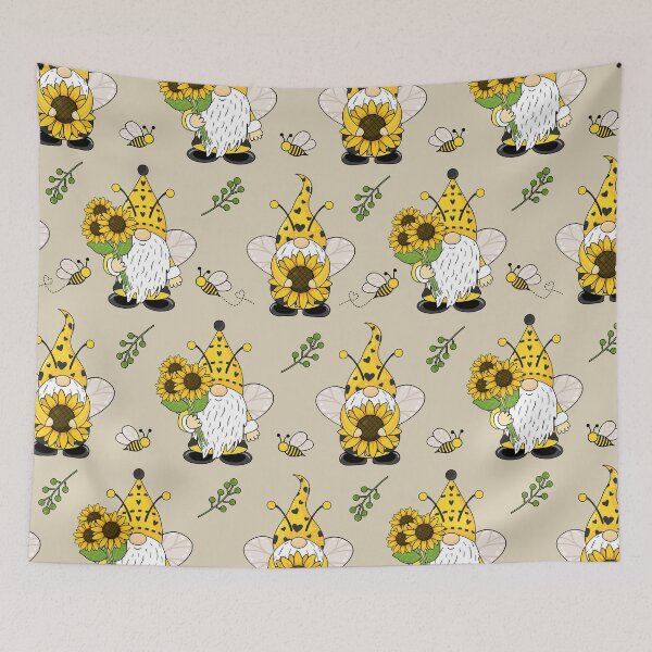 Item preview, Bee Gnomes And Sunflower designed and sold by SisileeGift.