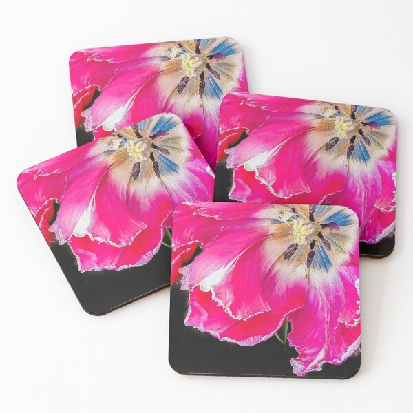 Item preview, PINK TULIPS SERRATED EDGES designed and sold by Sandra Belitza-Vazquez.