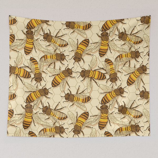 Item preview, Honey bees vintage color designed and sold by SisileeGift.
