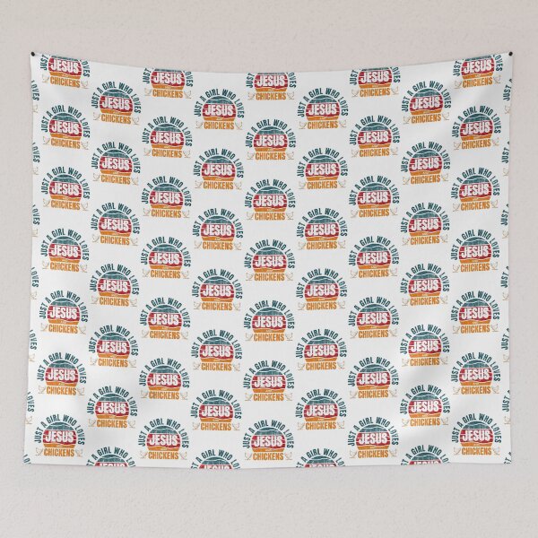 Item preview, Cute Just A Girl Who Loves Jesus And Chickens Funny Farm Girl Retro designed and sold by S-JDesigns.