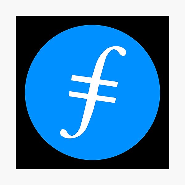 Item preview, Filecoin FIL cryptocurrency logo designed and sold by angelusdark.