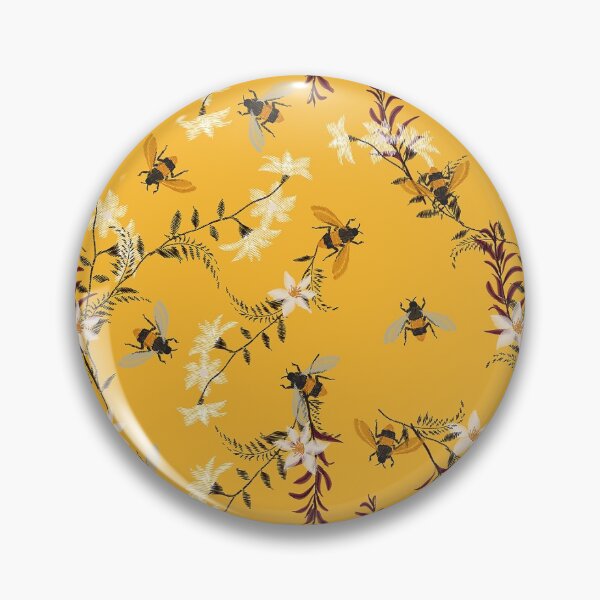 Item preview, Bee Floral Embroidery Art designed and sold by SisileeGift.