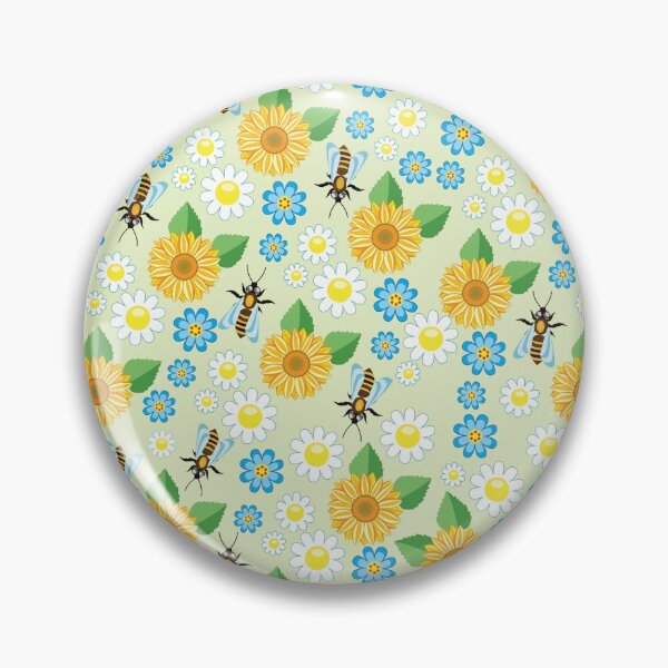 Item preview, Bees and yellow flowers designed and sold by SisileeGift.