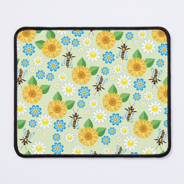 Item preview, Bees and yellow flowers designed and sold by SisileeGift.