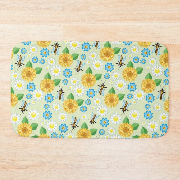 Item preview, Bees and yellow flowers designed and sold by SisileeGift.