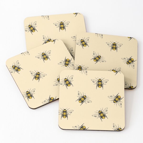 Item preview, Honey bee Engraving style designed and sold by SisileeGift.