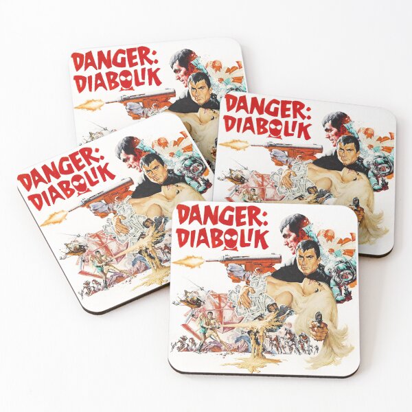 Item preview, Danger Diabolik - 1968 Illustrated Vintage Movie Poster designed and sold by Gin  Neko.