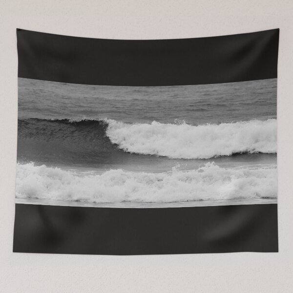 Item preview, Surf wave in monochrome panorama designed and sold by Brian Scantlebury.