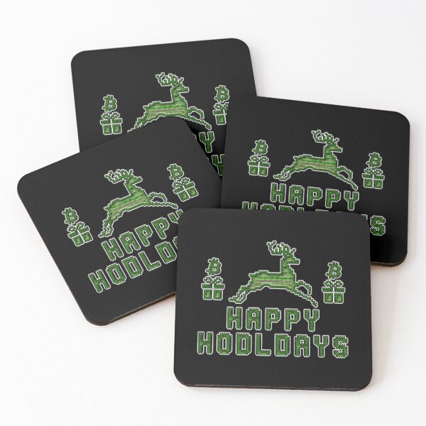 Item preview, Happy HODLdays GREEN Bitcoin Christmas designed and sold by StepupDesign.