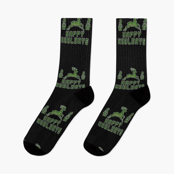 Item preview, Happy HODLdays GREEN Bitcoin Christmas designed and sold by StepupDesign.