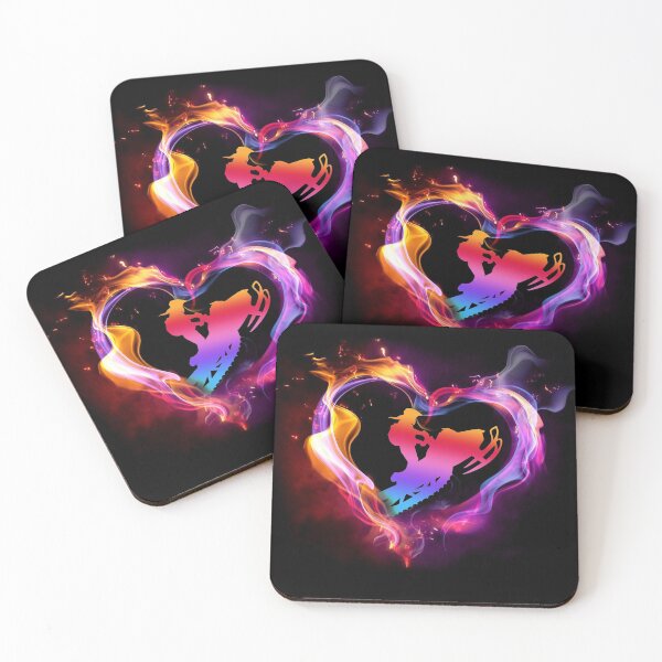 Item preview, Snowmobile Heart Shape Art designed and sold by SisileeGift.
