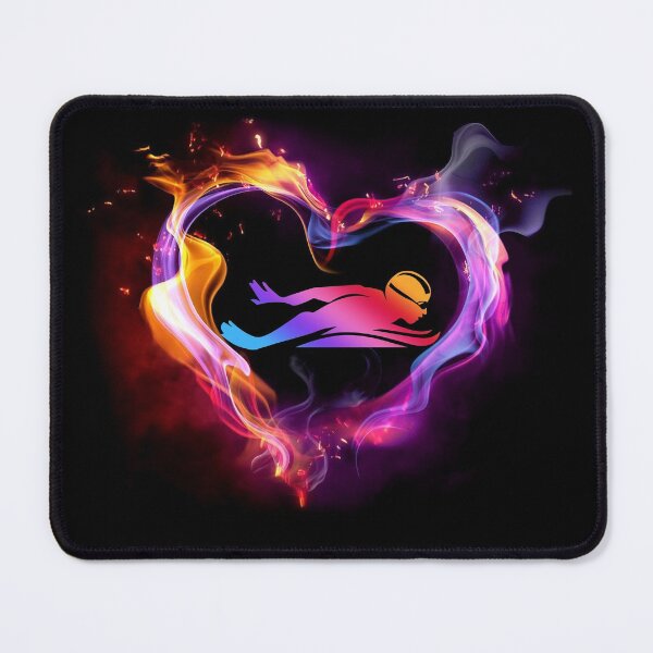 Item preview, Swimming Heart Shape Art designed and sold by SisileeGift.