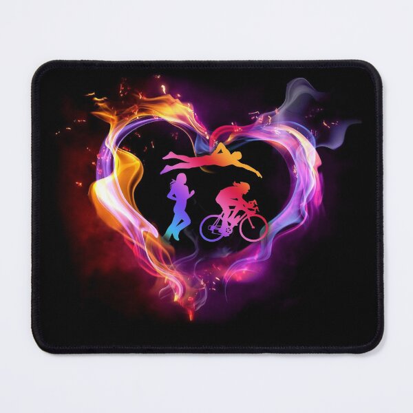 Item preview, Triathlon Heart Shape Art designed and sold by SisileeGift.