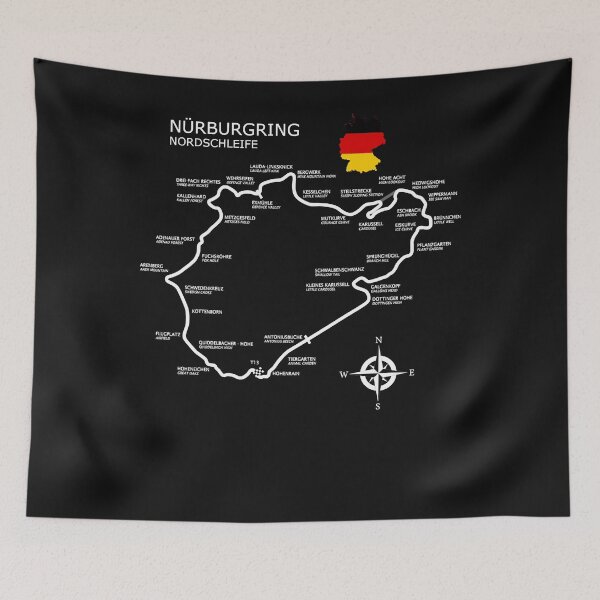 Item preview, The Nurburgring - Nordschleife Classic T-Shirt.png designed and sold by AnthonyFletc.
