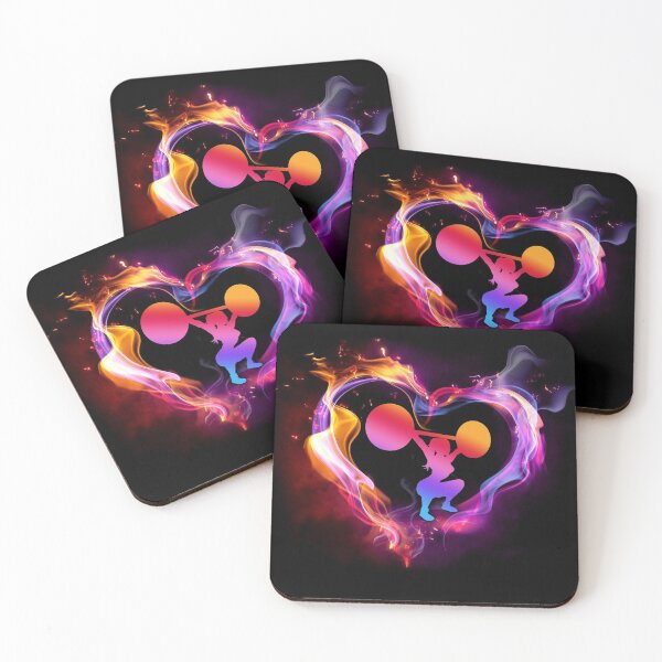 Item preview, Weightlifting Heart Shape Art designed and sold by SisileeGift.